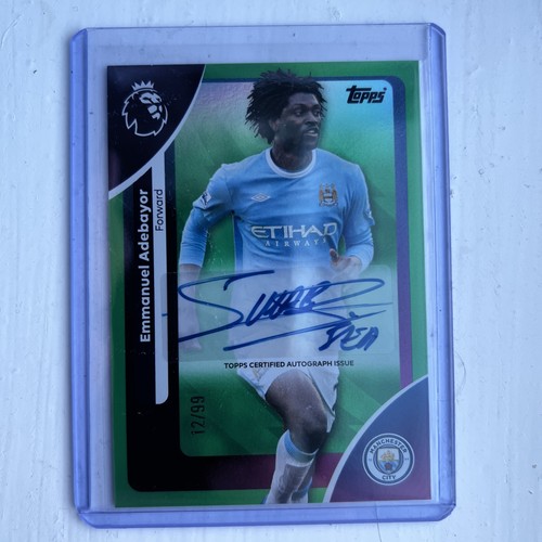 Topps Premier League 25-26 Emmanuel Adebayor /99 Auto Autograph Manchester City