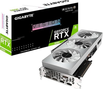 GIGABYTE GeForce RTX 3080 VISION OC 10GB GDDR6X White GV-N3080VISION OC-10