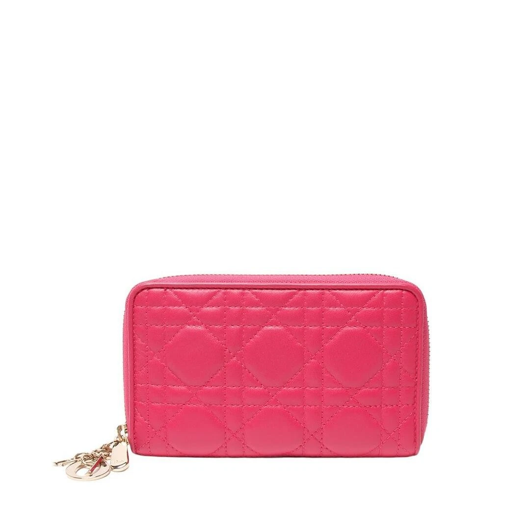 Dior Christian Portefeuille Long à Fermeture Éclair Rond pour Femme 324c25e1e00cf394a96a5ed3d2610