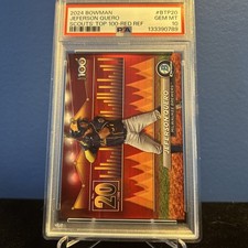 2024 Bowman Bowman Scouts Top 100 Jeferson Quero #BTP-20 (RC) Red Refractor /5