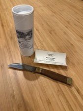 Trestle Pine Gunflint Brass Gunstock Knife CPM 154 Old Growth Oak Like GEC Queen