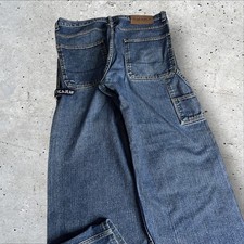 Y2K Nautica Mens Baggy Hip Hop Skater Denim Carpenter Jeans Size 32