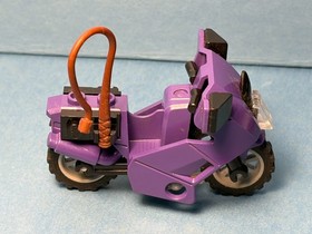 LEGO #6858 - Dark Purple Motorcycle for Catwoman w/whip - Light Scratches