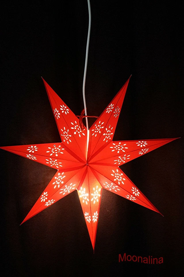 * Boho PARTY Lampion Ethno STERNLAMPE Lampenschirm GOA Laterne Psy Hippie STERN - Bild 2 von 3