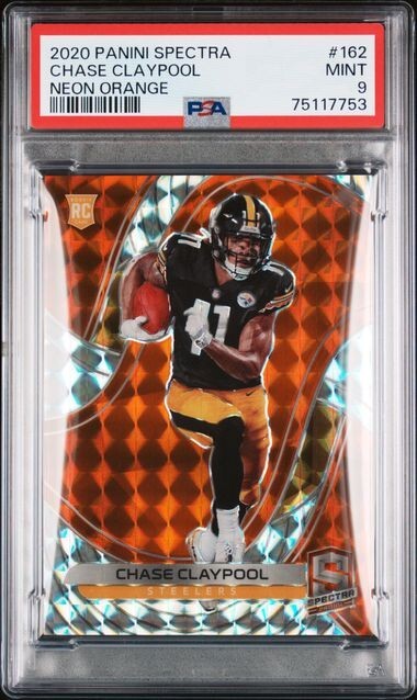 Chase Claypool Panini Spectra #162 Neon Orange