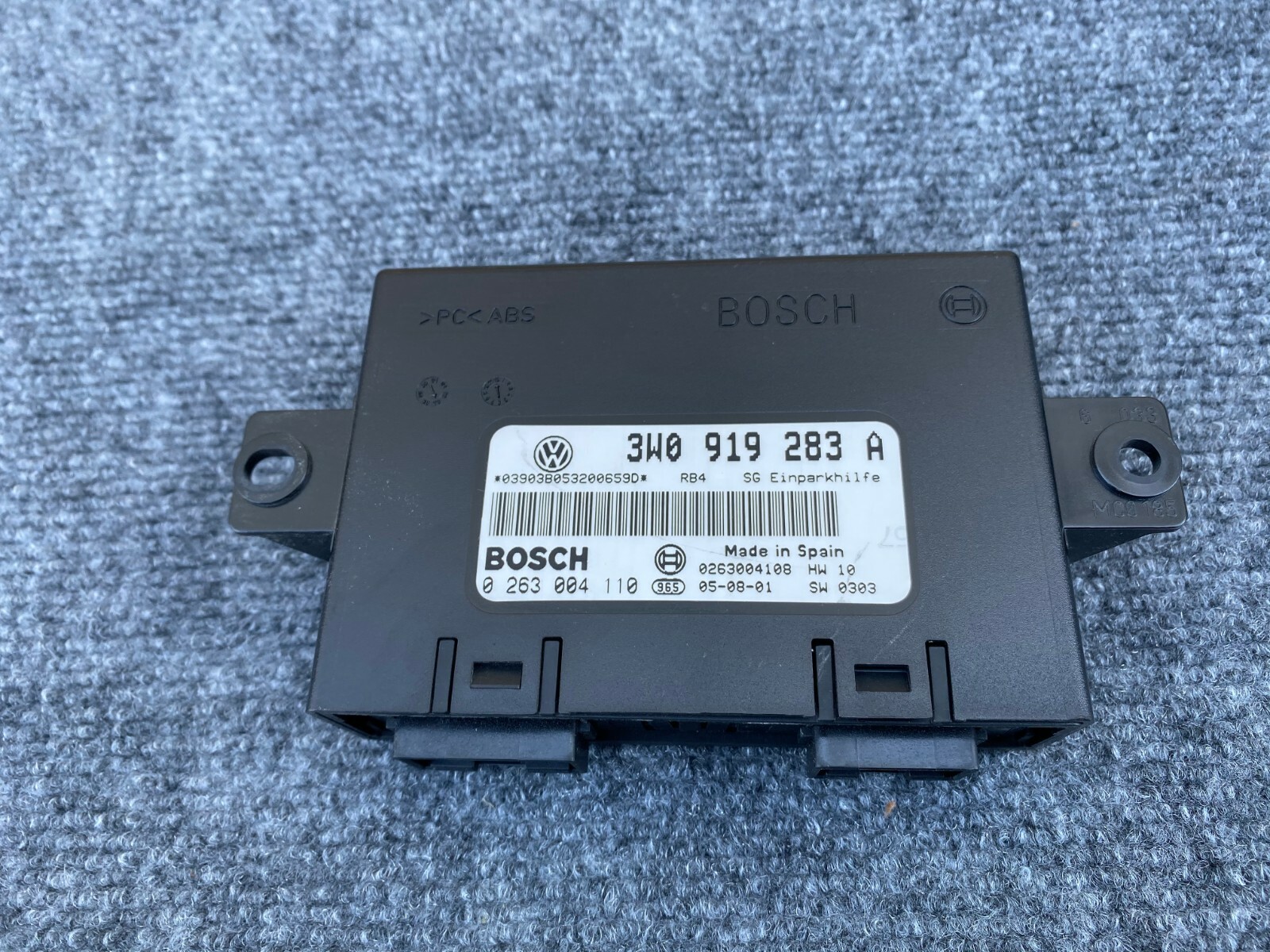 BENTLEY FLYING SPUR (06-10) PARK ASSIST CONTROL MODULE  OEM 3W0919283