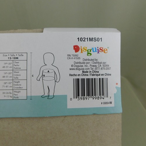 Disney Baby Die Schöne und das Biest Belle Halloween Kostüm - 12-18 Monate #4354 - Bild 10 von 10