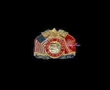 USMC Colors Don't Run + a custom promo pin 