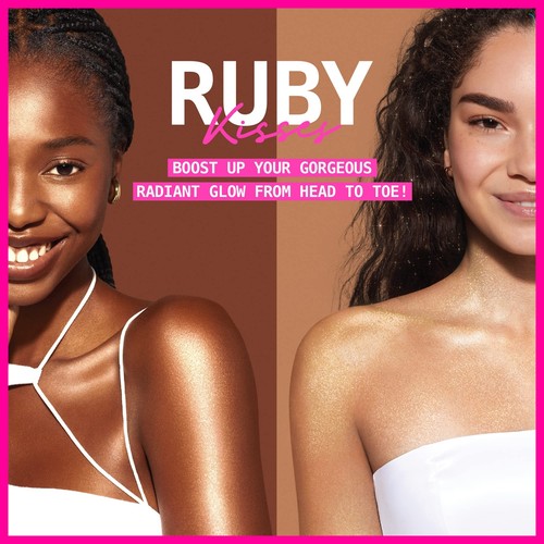Ruby Kisses Radiant Drops Shimmer Liquid Highlighter Makeup Smooth Illuminato... - Picture 5 of 6