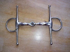 Used Stainless Full Cheek Slow Twist Snaffle Bit  5" Mouth 7" Shanks
