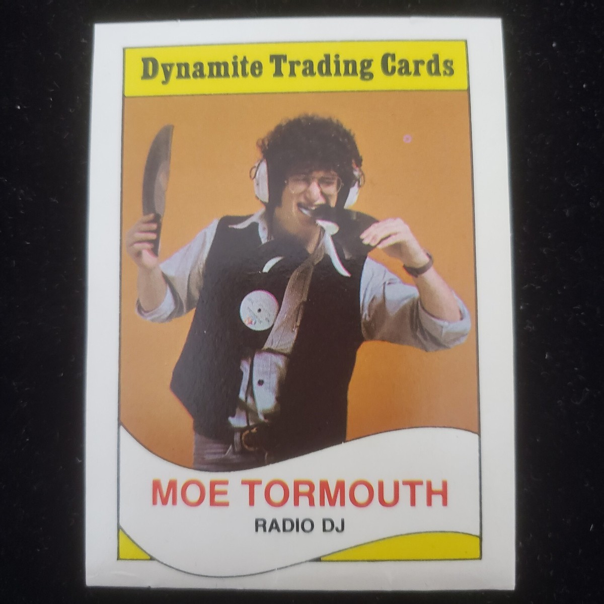 Late 1970s HOWARD STERN DYNAMITE MAGAZINE TRADING CARD MOE