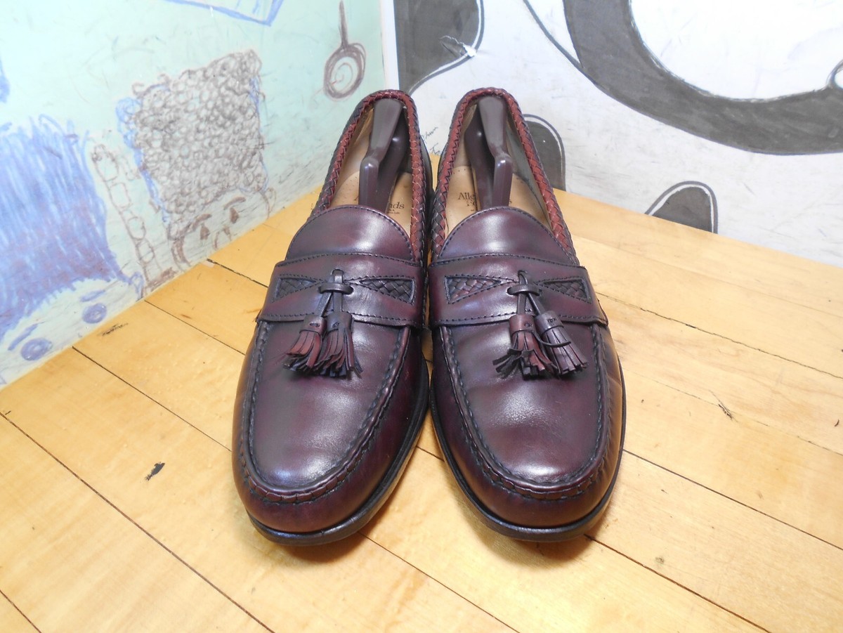 Allen Edmonds Maxfield Tassel‎ Loafers Burgundy Leather Mens 11D Made in USA Allen Edmonds  main image 3