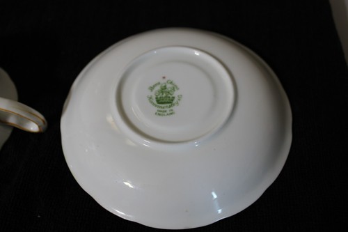 Vintage Porcelain Hammersley & Co. Cup & Saucer with Floral Scroll Decorations - Picture 5 of 10