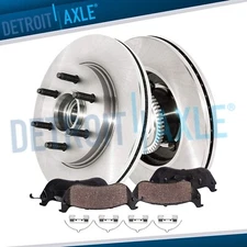 RWD 12.99" Front Rotors Ceramic Pads for 2004-2008 Lincoln Mark LT Ford F-150