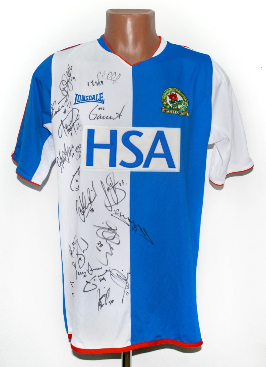 BLACKBURN ROVERS 2004/2005 HOME FOOTBALL SHIRT LONSDALE