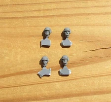 40K Astra Militarum Cadian Command Veteran Sgt Heads Bits 4 Bitz New