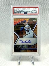 Bobby Miller RC 2023 Topps Xpectations Circus Citrus Auto /25 XABM PSA 10