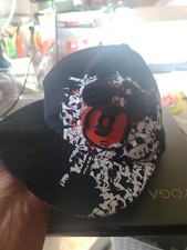 Disney Parks Angry Mickey Mouse Graffiti Fitted Baseball Hat Red/Black Youth WHT