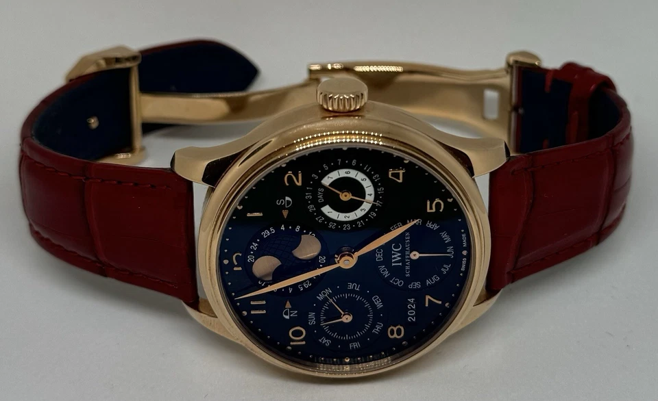 IWC Portugieser Perpetual Calendar IW502119 Rose-Gold 44mm with Service Papers - Image 3 of 4