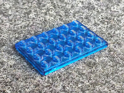 Lego 3032 Platte 4x6 trans-dunkelblau - Classic Space 6929 1593 - Q1