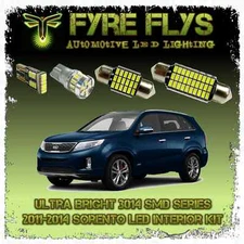 White LED interior lights package kit for 2011-14 Sorento 8 pcs 3014 series SMD