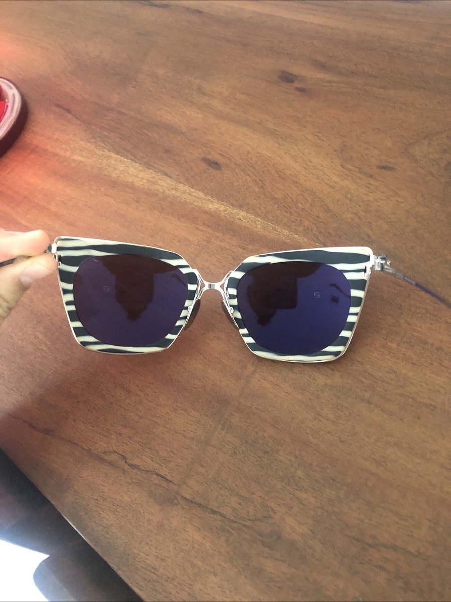CHROME HEARTS Laurita Lynn sunglasses zebra stripe mirror  display picture 3