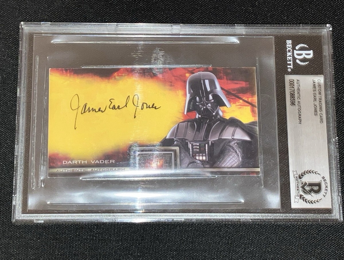 スターウォーズ 直筆サインカード Darth Vader auto James Earl Jones & Prowse Darth Vader