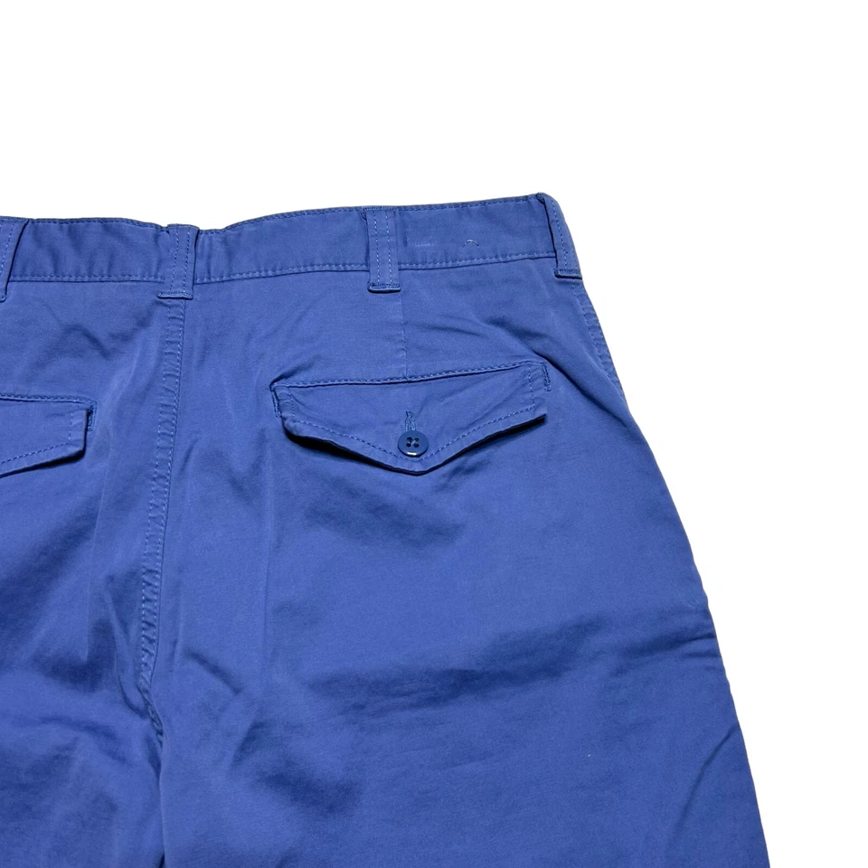 Pantalones Cortos Daniel Cremieux Para Hombre 32 Azul Cassis Chino 9" Frente Plano Informal Foto 3 de 4