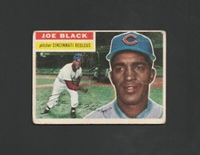 1956 Topps WB Joe Black #178 -- Rare White Back  ~~ Look!