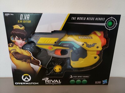 Nerf Rival Overwatch Stinger HB50 D.VA B.VA Blizzard Hasbro Yellow Edition