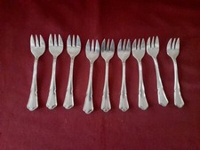 9 Austern Gabeln Aus Versilbertem Metall Ercuis Modell Konturen Victoria