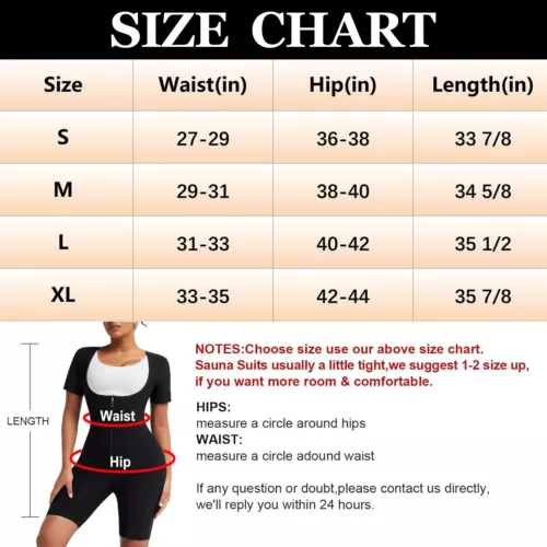Frauen Schwitz Sauna Anzüge Taillentrainer 3 in 1 Thermo Body Suit Shaper Training USA - Bild 2 von 14