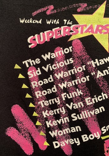 Wrestling Legends Vintage Shirt Sid Vicious Sullivan Von Erich Hawk WCW WWF 90’s T - Bild 10 von 18