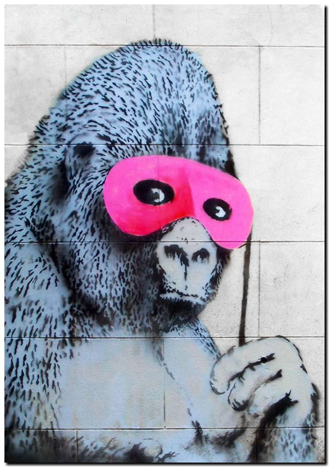 NYC ホビー・楽器・アート バンクシー ゴリラアート