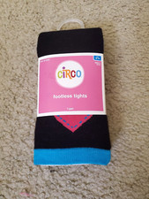 Circo Youth Girls' Size 12-14 Black Footless Tights