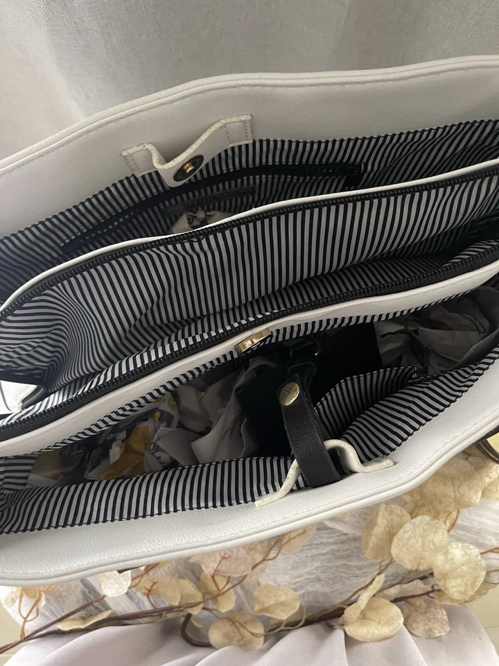 Bolso de Mano Christian Siriano Blanco Foto 4 de 4