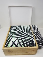 Brooklyn Born Organic Quilt - Palm Beach, Black/Green, One Size