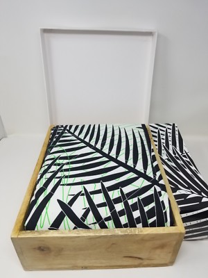 Brooklyn Born Organic Quilt - Palm Beach, Black/Green, One Size