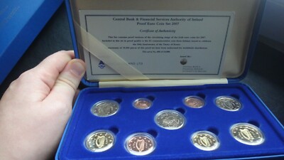Ireland 2007 year PROOF coin set + 2 euro the signing of the