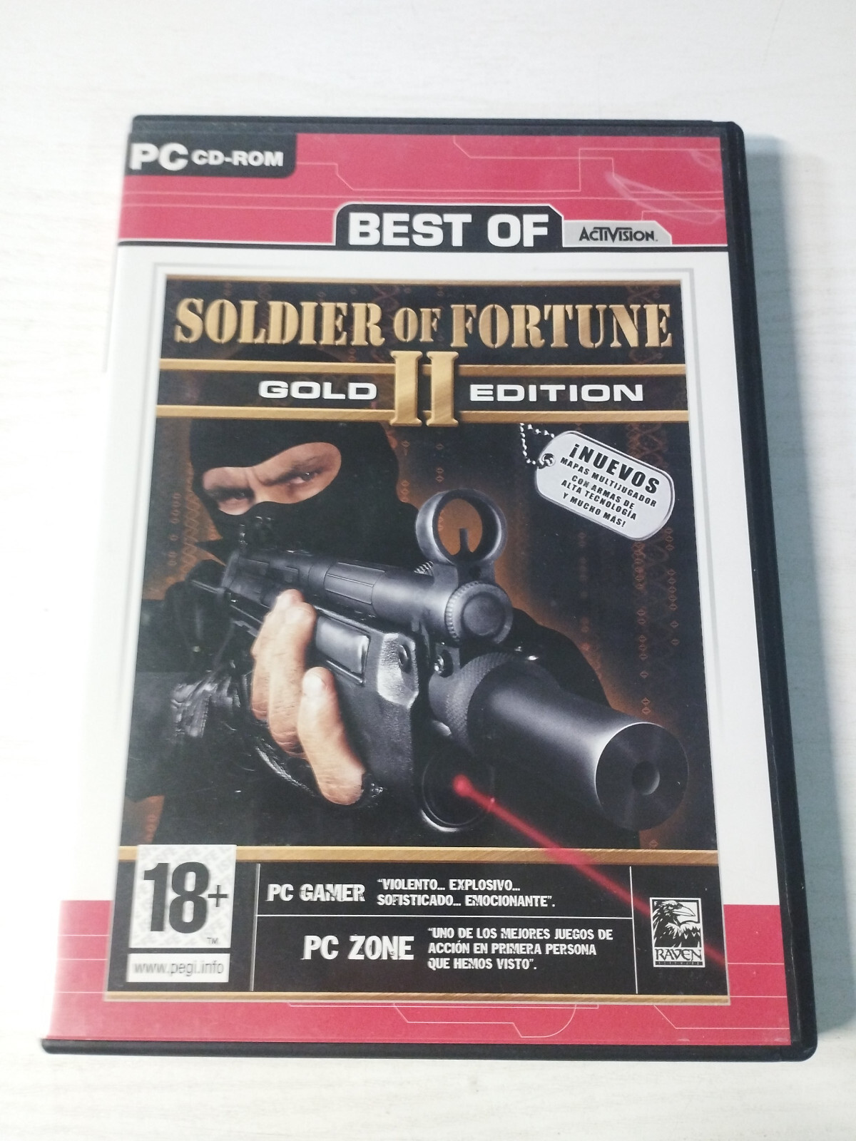 Soldier Of Fortune II Gold Edition Raven - Juego PC 2 X CD-ROM Edic España Am