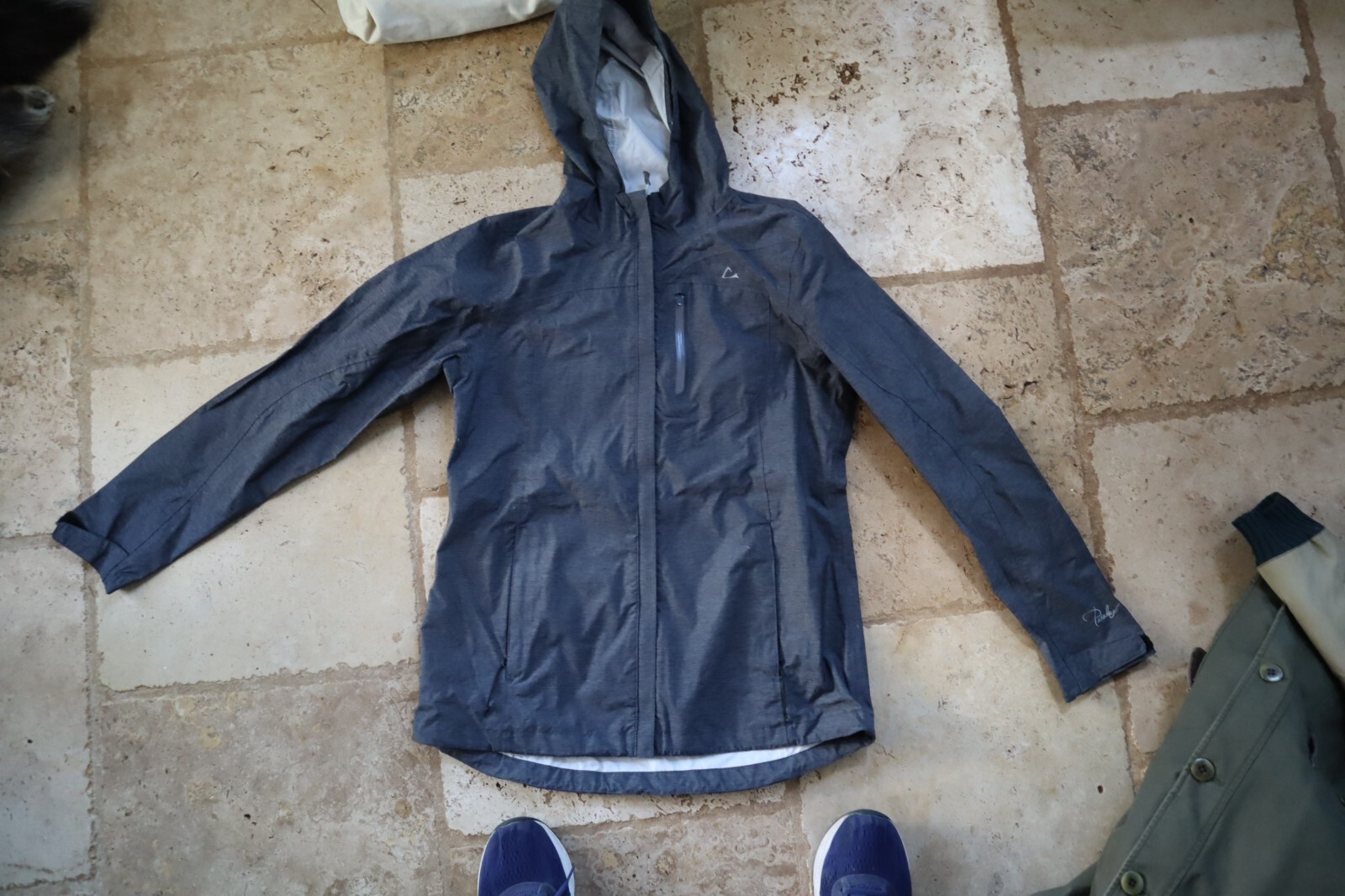 Gray PARADOX Lightweight Zip Front Windbreaker St… - image 1