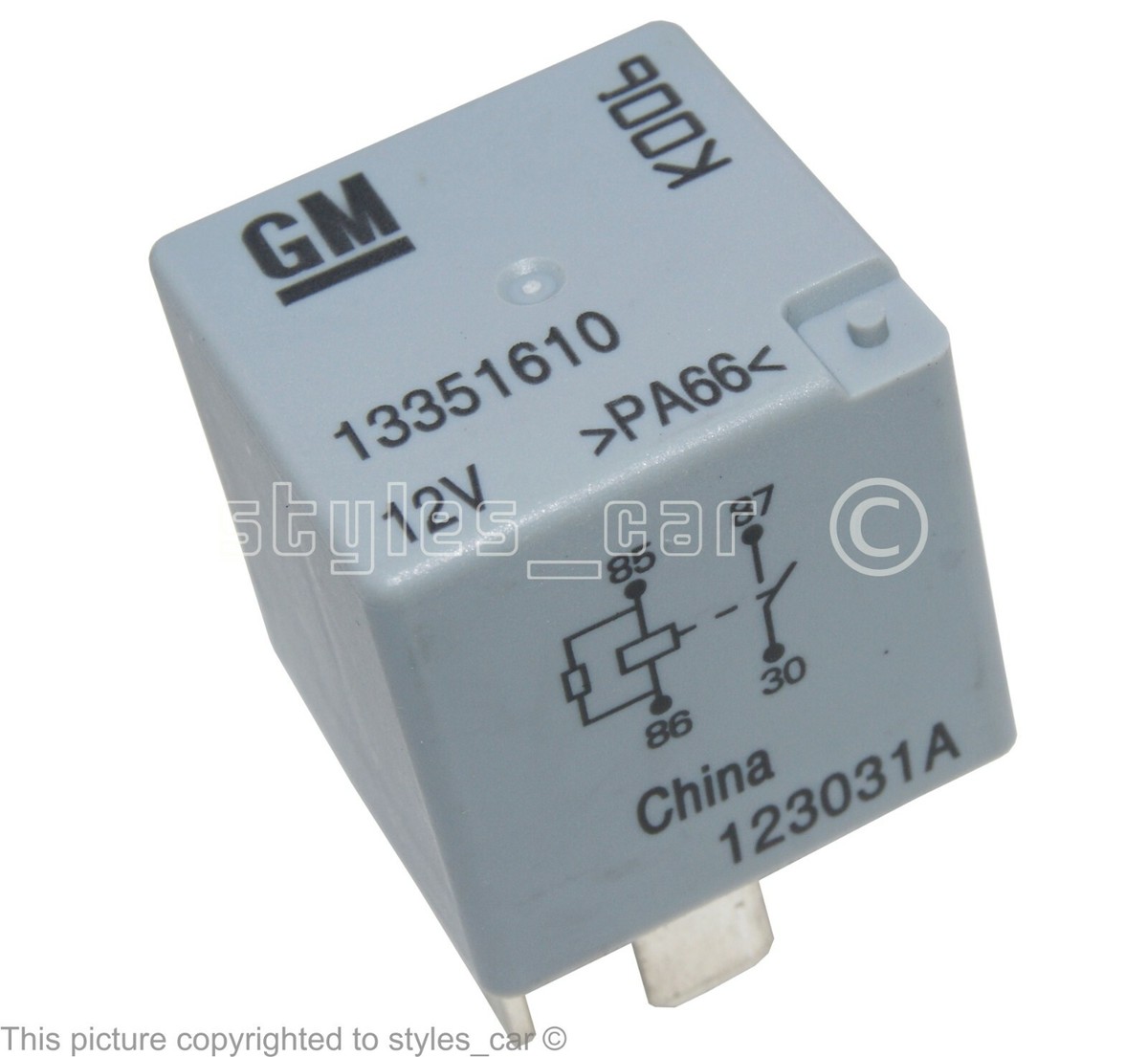 13351610 Genuine Vauxhall Opel Chevrolet (08-17) 4-Pin Grey