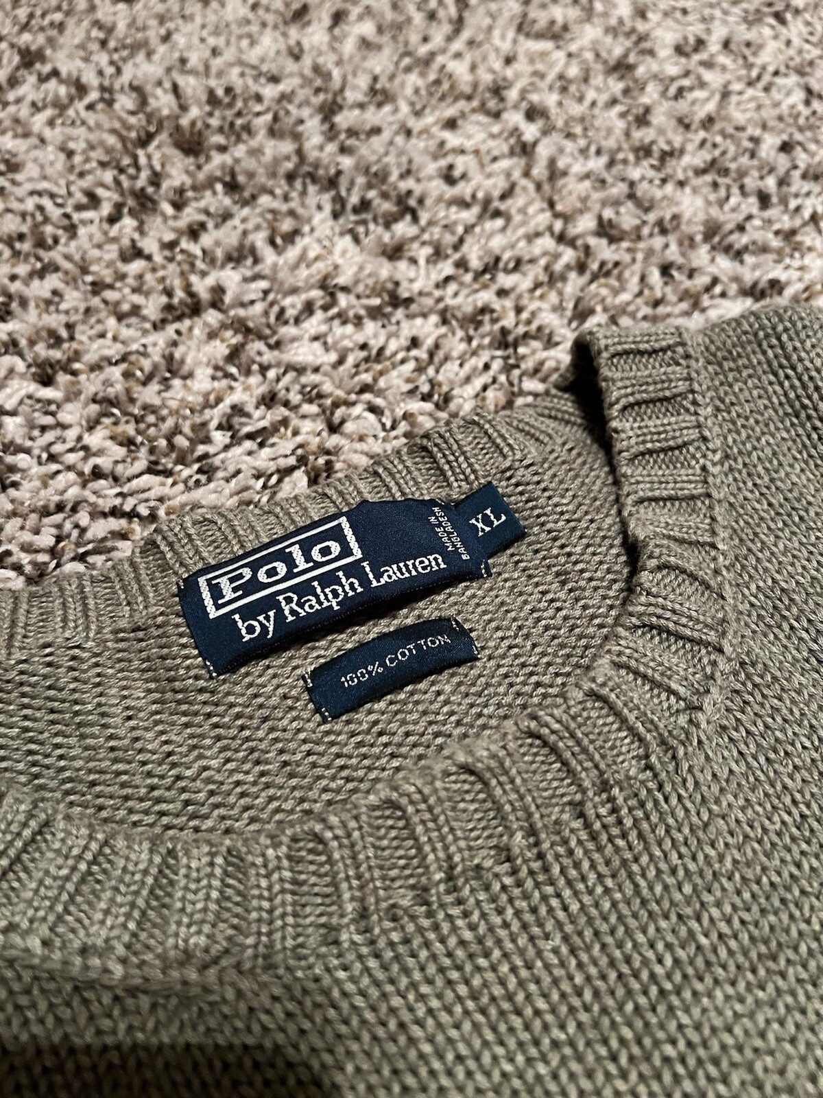 Ralph Lauren Felpa Uomo Taglia XL Pony Girocollo Maglia Preppy