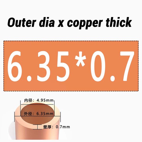 Any Size Copper Tube 2mm- 1/4" - 12mm Inch Diameter Type K Soft Coil
