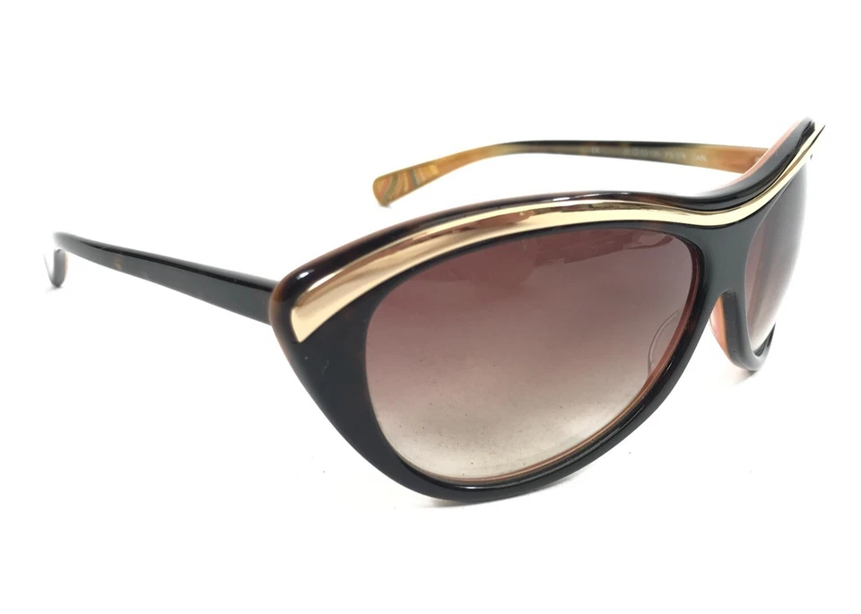 Gafas de sol Paul Smith PS-378 OABL marrón dorado montura con lentes moradas degradadas Foto 3 de 4