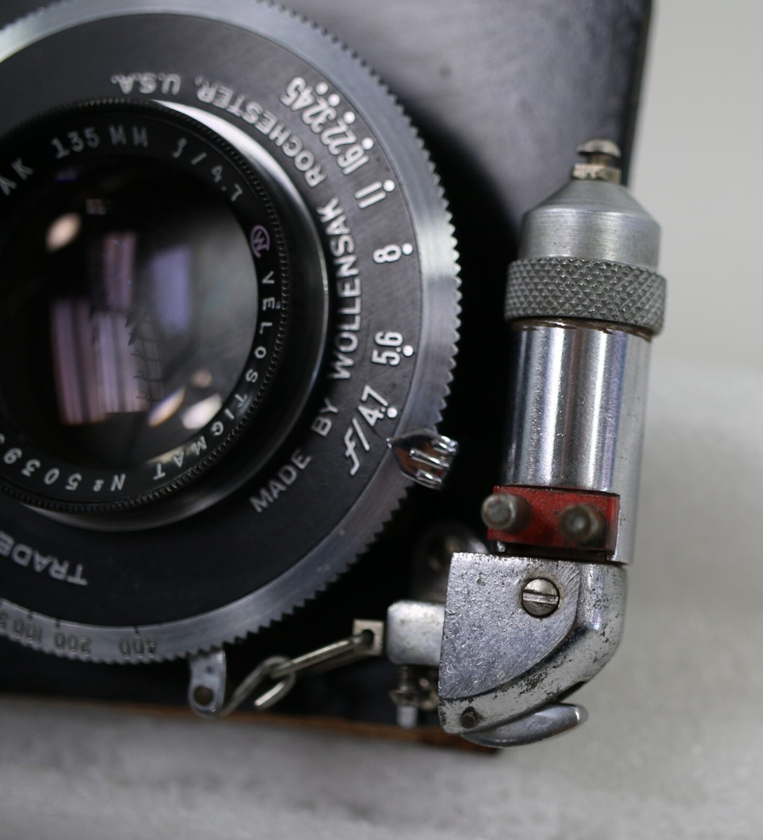 Wollensak 135mm f/4.7 Raptar Lens w/ Wollensak Rapax Synchromatic