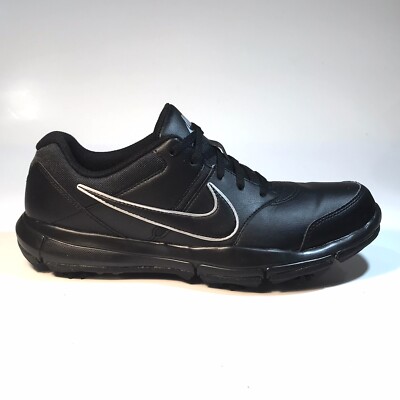 Nike Durasport 4 Golf Shoes Cleats Black Silver Men display picture 3