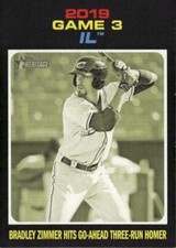 2020 Topps Heritage Minor League Bradley Zimmer #200 Columbus Clippers