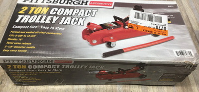 New Pittsburgh Automotive 2-Ton Compact Trolley Jack Red #64874 | eBay