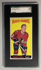 1964 TOPPS HOCKEY CARD #20 BOBBY HULL, SGC 8 NM/MT (CHICAGO BLACK HAWKS) HOF